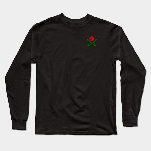 Skull Knight Symbol (Chest Pocket Color Variant) Long Sleeve T-Shirt by huckblade